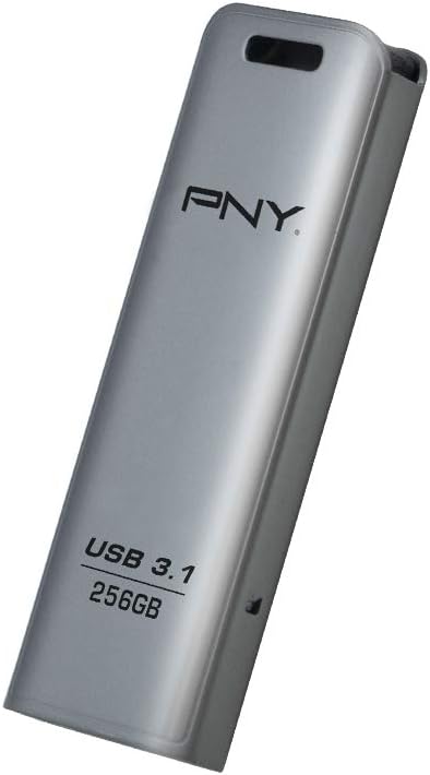 PNY Elite Steel 256GB USB 3.1 Flash Drive - 80MB/s Read Speed