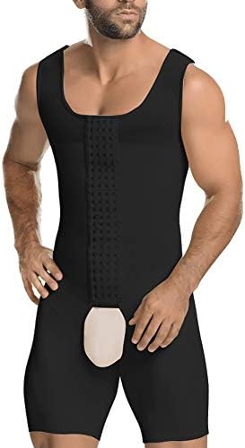 AICONL Fajas modeladoras Body Shaper Bodysuit Men Underwear Butt Lifter Girdle Adjust Hook