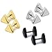 FIBO STEEL Mens Womens Stud Earrings Stainless Steel Earring Piercing 7mm Triangle