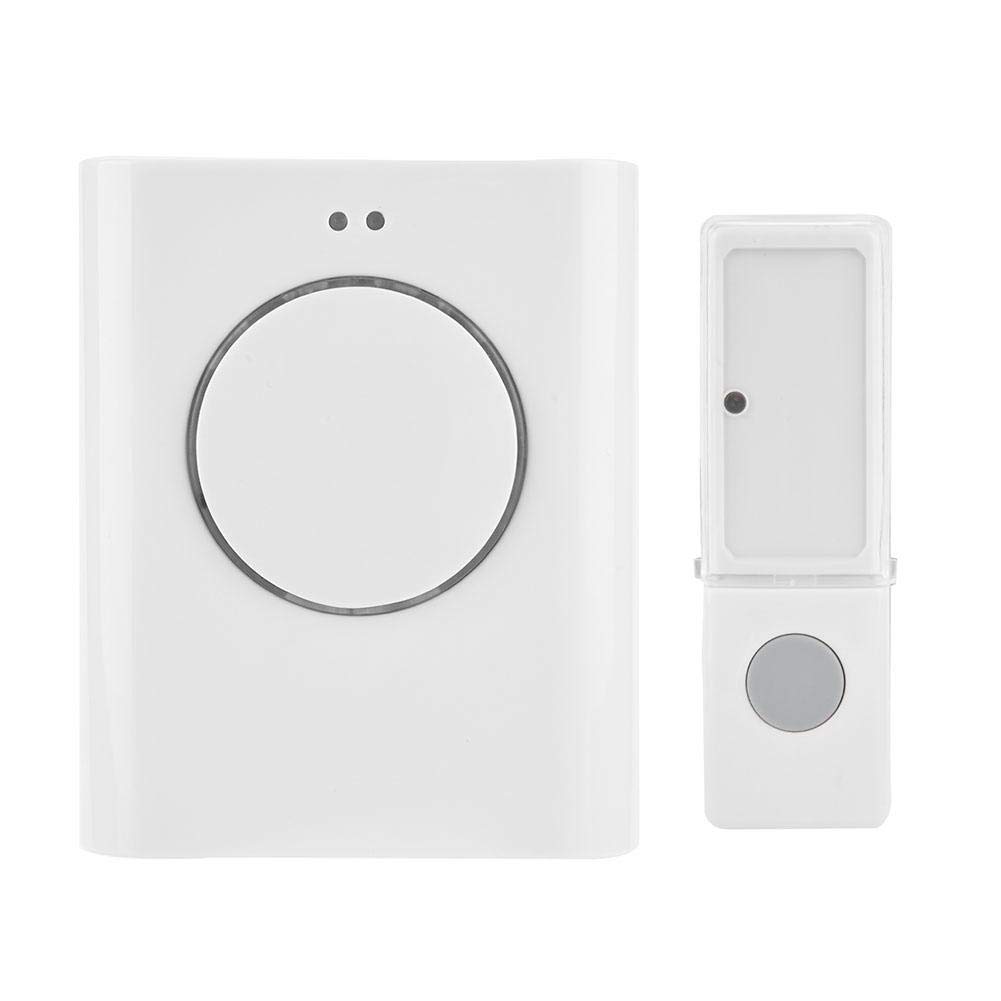 Hakeeta Wireless Doorbell, 200m Distance Control, Stable Signal, Easy to Install, 3 Chimes, Can Download MP3 Songs as Ringtones, Long Standby, 64MB memory, White