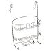 iDesign Neo Metal Bathroom Over The Door Shower Caddy with Storage Baskets Shelves and Hooks for Shampoo, Conditioner, Soap, Loofahs, Hand Towels, 13.25