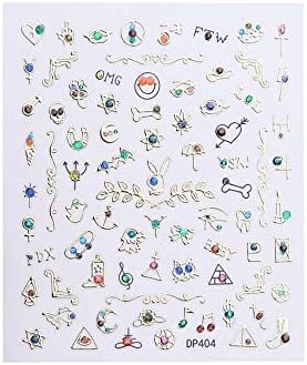 Newkelly 3D Nail Sticker Decal Christmas Series Hot Stamping Applique Cute Women Gifts