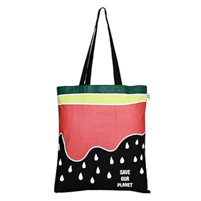 EcoRight Reusable 100% Cotton (lightweight) EcoFriendly Tote Bag Printed Watermelon