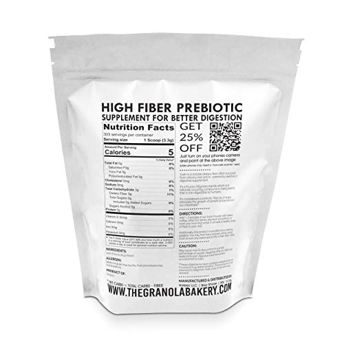 Bulk Inulin Powder (2.2LB) - Natural Chicory Root Fiber | Soluble Prebiotic High Fiber Supplement for Intestinal Support | Non GMO, Gluten Free (Imported from Europe)