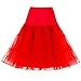 Manfei Women's Vintage 50s Rockabilly Skirt 25