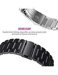 Kartice   Correa de repuesto para reloj Samsung Galaxy Watch (1.811 in) Gear S3 Frontier Classic Bands, 0.866 in de acero inoxidable, compatible con Galaxy Watch SM R800 y Gear S3 Frontier S3 Classic Smart Watch.
