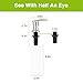 Sink Soap Dispenser, Cozzine Stainless Steel Kitchen Soap Dispenser, Large Capacity 17 OZ Bottle, 3.15 Inch Threaded Tube for Thick Deck Installation, Zinc Alloy Nozzle, Chrome Finish