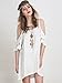 Persun Women Cold Shoulder Lace Trumpet Sleeve Spaghetti Strap Dress Tops