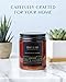 Leather Candle | Premium Scented Candles for Men & Women | All-Natural Soy Candles, Rustic Home Decor Scented Candles | Ultra Clean Burn Amber Jar Candles, Non-Toxic Aromatherapy Candles