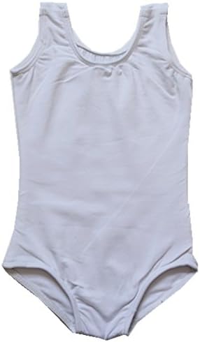 Ballet Girls Balletgirls Kids Girls' Rhythmic Gymnastics Sleeveless Leotard For White 4T Size