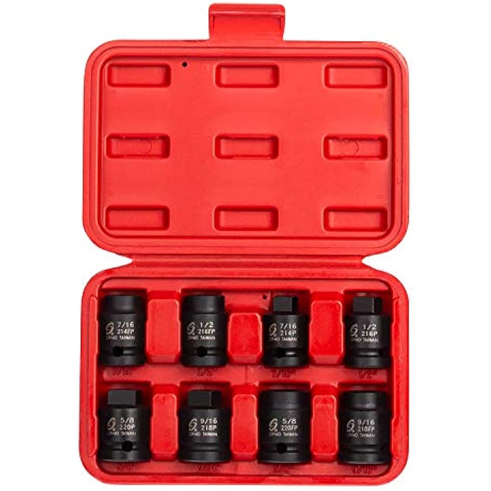 Sunex 2841 1/2Inch Drive Pipe Plug Socket Set, Male/Female Set, CrMo
