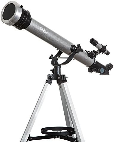 Twinstar EclipseFINDER 60mm Refractor Solar Eclipse Telescope, Silver