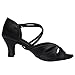 Akanu Women's Latin Dance Shoes Female's Ballroom Salsa Dance Shoes with 2.3