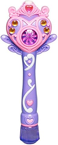 Light Purple Bubble Toy Electric Bubble Machine Bubble Gun Magic Wand LED Light Up Bubbles Blower with Flashing Lights and Beautiful Sounds Toys for Kids