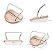 Office Base Compatible for i-Phone Charger Dock Desktop Charging Stand Station (Supports Cases 0-2mm) (White & Rose Gold)