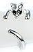 Mikiy Women's Fashion Style Lovely Cat Open Alloy Ring(Silver)