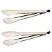 12 Inch BBQ Tongs 2pcs Stainless Steel Barbecue Grilling Tongs for Cooking, Barbecue, Baking, Toast.