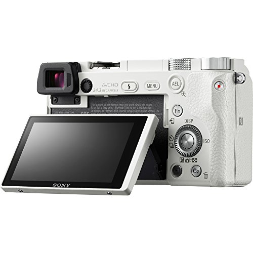 Sony Alpha a6000 Mirrorless Digital Camera 24.3MP SLR (White) with 16-50mm Lens ILCE-6000L/W 128GB Memory Deco Gear Case Filter Kit Charger & Extra Battery Power Editing Bundle - Thumbnail 4