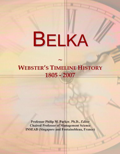 Belka: Webster's Timeline History, 1805 - 2007
