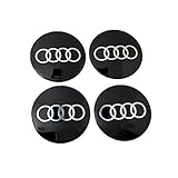 Bearfire 4 x 56.5mm Car Lettering BBS Wheel Center Cap Sticker Wheel Emblem Badge Logo Stickers (Audi)