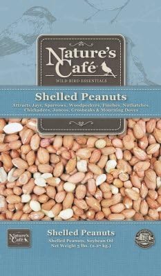Nature's Cafe NF00477 Shelled Peanuts Bird Food, 5 lb