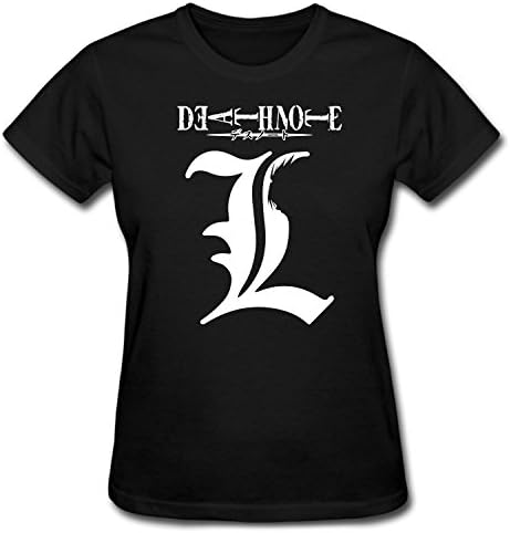 XNOVO Women's Short Sleeves Death Note Logo Stylish T-shirt
