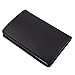 MaxGear Leather Business Card Holder Pocket Business Card Case Slim Business Card Wallet Business Card Carrier for Men & Women, Genuine Leather & Stainless Steel, Black