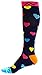 Compression Socks for Women & Men - Hearts, Large