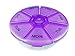 Set of 2 One a Day - 7 Day Round Plastic Pill Box