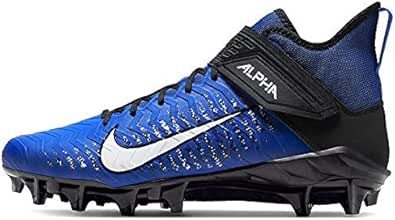 Nike Men S Alpha Menace Pro 2 Mid Football Cleats Game Royal White Black Numeric 11 5 Football Amazon Com