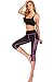 IMIDO Women's Yoga Capri Pants Sport Tights Workout Running Leggings with Side Pocket (L, Hot Pink Capri Pants)
