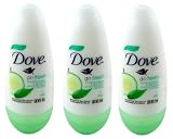 Dove Go Fresh Cucumber & Green Tea Scent Anti-perspirant Deodorant Roll-on 50ml (1.7 Fluid Ounce). (Pack of 3)