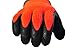 G & F 1528M GripMaster Cold Weather Outdoor Work Gloves, Winter Driving Gloves, Micro-Foam Latex Double Coated, heavy Duty, Medium, 1 Pair,Black/Orange