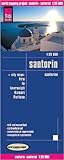 Santorini (Thira, Greece) 1:25,000 Hiking Map, waterproof, GPS-compatible with 5 town plans REISE by