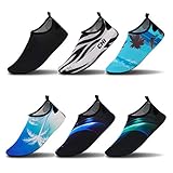 Vaincre Womens and Mens Girls Boys Water Shoes Barefoot Quick-Dry Aqua Socks for Beach Swim Surf Yoga Exercise