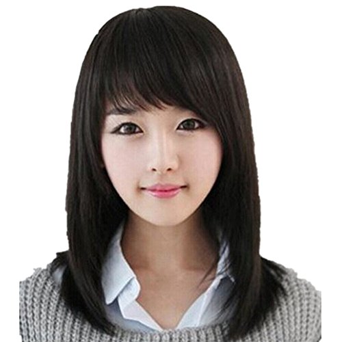 フルウイッグ 耐熱ファイバ ウィッグ ロング ストレート ロング セミロング ういっぐ 黒髪 黒 コスプレ グラデ グラデーション 斜め前髪 ダークブラウンの買取価格 相場 高価買取なら買取一括比較のウリドキ