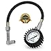 TireTek Flexi-Pro Tire Pressure Gauge, Heavy Duty Car & Motorcycle - 60 PSI (Right Angle & Straight Chucks)