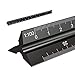 Engineer Scale Ruler, 30CM Aluminum Triangular Scale Rulers Laser-Etched Imperial Drafting/Drawing Tool …
