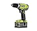 RYOBI P1814 18-Volt ONE+ Lithium-Ion Cordless Drill/Driver Kit