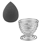 Makeup Blender Beauty Sponge set,Makeup blender holder Cosmetics Beauty Sponge Blender Foundation Blending Sponge Makeup Sponges Stand (black)