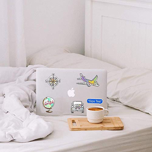 66 Pieces Vinyl Sticker Adventure Stickers Waterproof Stickers Outdoors Hiking Camping Travel Stickers