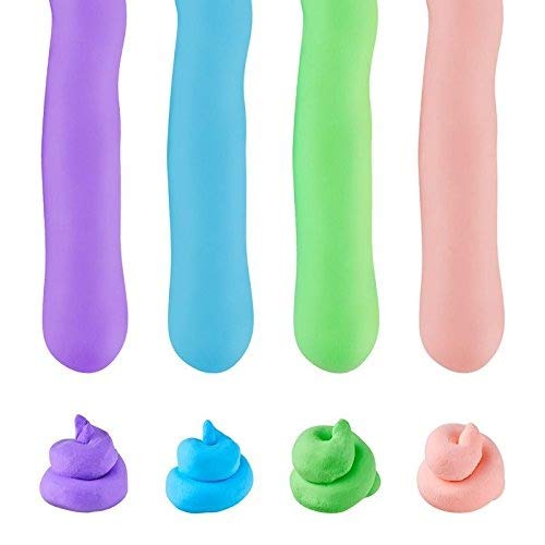 Huibudch Rainbow Slime Fluffy Slime Floam 10 OZ Slime 4 Colors Jumbo Slime Stress Relief Toy Keep Your hands Busy With 4 Colors 10 OZ( Blue Pink Green Purple)