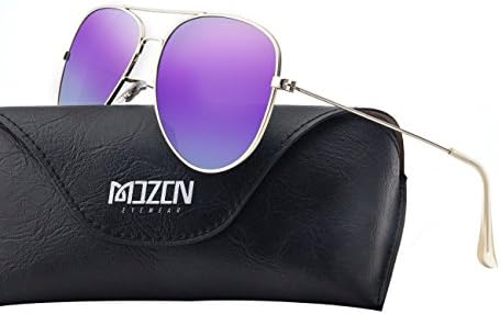 Aviator Sunglasses for Women Polarized Mens Sunglasses with Sun Glasses Case - UV 400 62mm