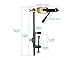 XFISHMAN Rotary Fly Tying Vise Vise Square Pedestal Base C Clamp Steel Hard Jaws kit