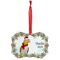 Standing Caique Parrot Christmas Ornament 2024