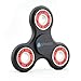 Spinfid EDC Fidget Spinner 2017 UPGRADED Tri Spinner /Drop Resistant Bearings/ Non 3D Printed/ Ultra Durable Frame, Long Spin Times(2-4 Min) PREMIUM QUALITY Guaranteed! -1 Pack/Black