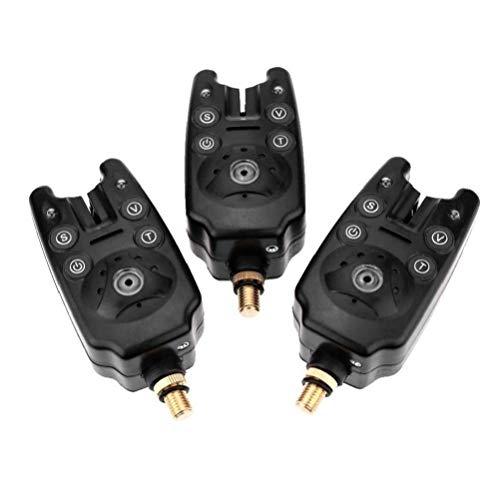 Lankater 3pcs / Set Drahtloser Angeln Bissanzeiger Set Für Angel wasserdichte Justierbare Ton-lautstärke Empfindlichkeit…