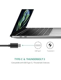 Ugreen - Adaptador de red USB tipo C a Ethernet Gigabit LAN compatible con Windows, Mac OS, Linux, Chrome OS para Apple MacBook Pro 2017 2016, Lenovo Yoga, Dell XPS 13, Chromebook Pixel etc.