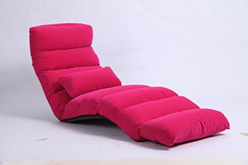 KingMys Comfortable Folding Sofa and Lounge Chair, Pink