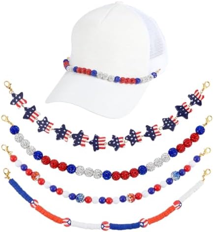 Amazon.com: 3PCS Trucker Hat Chains 4th of July Trucker Hat  display picture 1